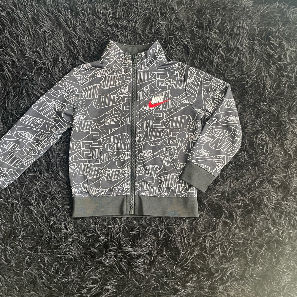 Nike Kids Black and White Graphic Hoodie